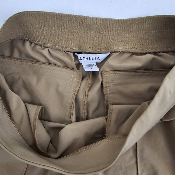 ATHLETA Brooklyn Heights Vienna Slim Pant Tapered Leg Sz 4 Tapestry Gold Womens - Picture 9 of 11